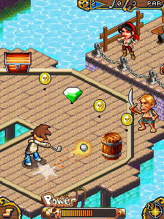 Minigolf revolution: Pirate Park - jogos para celular - Gameloft