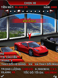 [game java]Ferrari gt 2:Revolution tiếng việt by gameloft