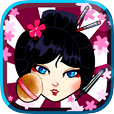 Geisha make up and dress up
