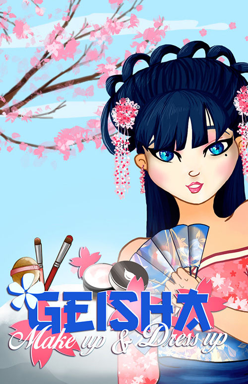 Geisha make up and dress up